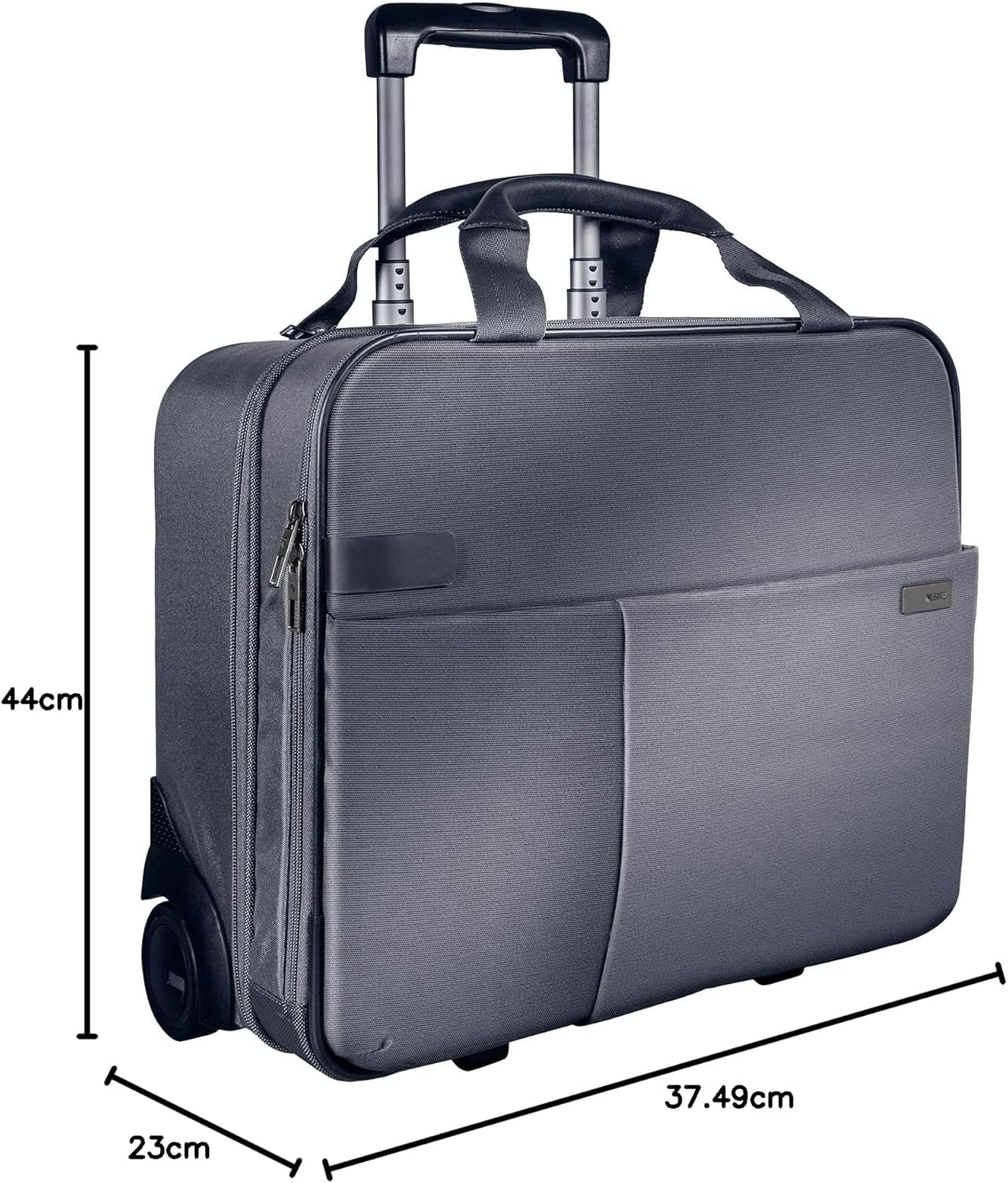 Leitz Smart Traveller Trolley, 44 x 37,5 x 23 cm, zilver