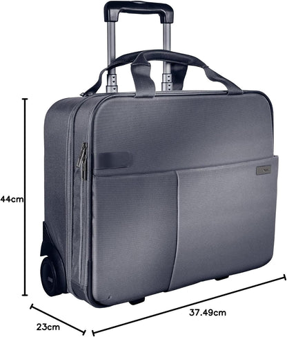 Leitz Smart Traveller Trolley, 44 x 37,5 x 23 cm, zilver