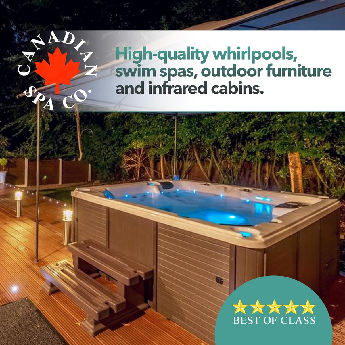 CANADIAN SPA CO. Chilliwack Infrared Cabin 1 Person, 102 x 97 x 191 cm, Infrared Sauna with Bluetooth Audio and LED Lighting, Sauna for Home - QUORE