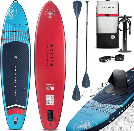 Movino GARDA Allround Opblaasbaar stand-up paddleboard, 10'10" SUP-board, lichtgewicht SUP-boards en accessoires, watersport, 330 cm