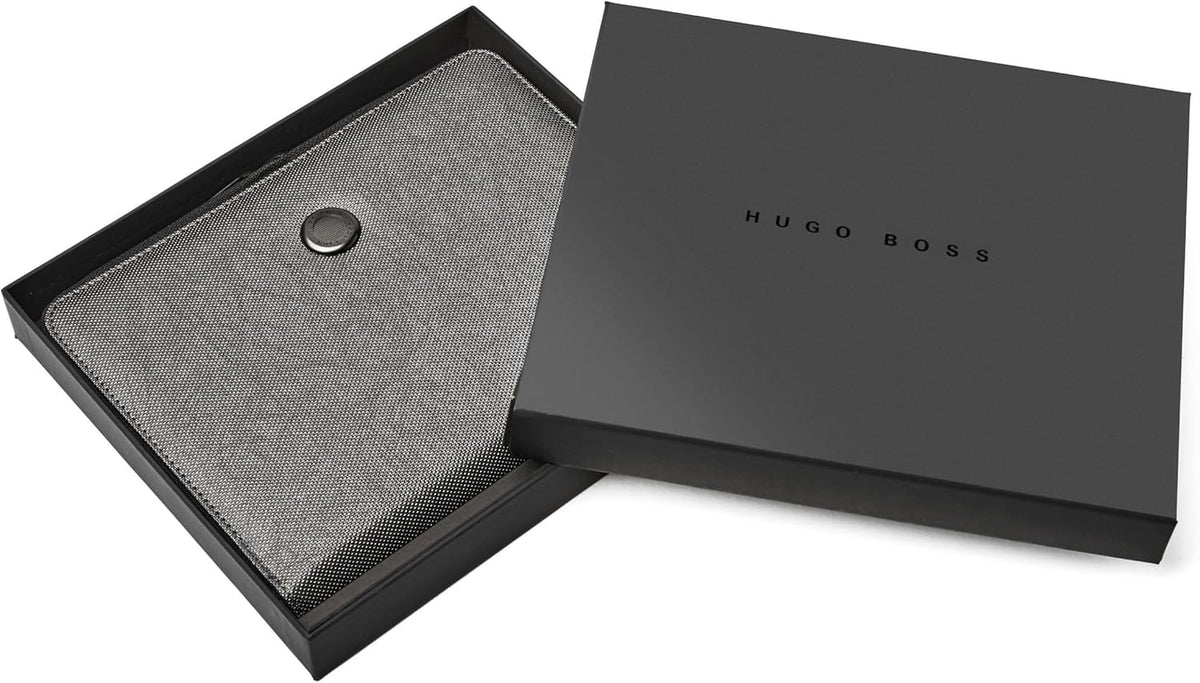 Hugo Boss Conference Folder Gleam A5 Donkergrijs