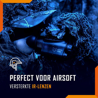 Digitale Nachtzicht-Monoculair Voor Helm – Nachtkijker – Nachtzichtbril – Infraroodbril – Monoculair – 1x Vergroting – 54° Breed Gezichtsveld