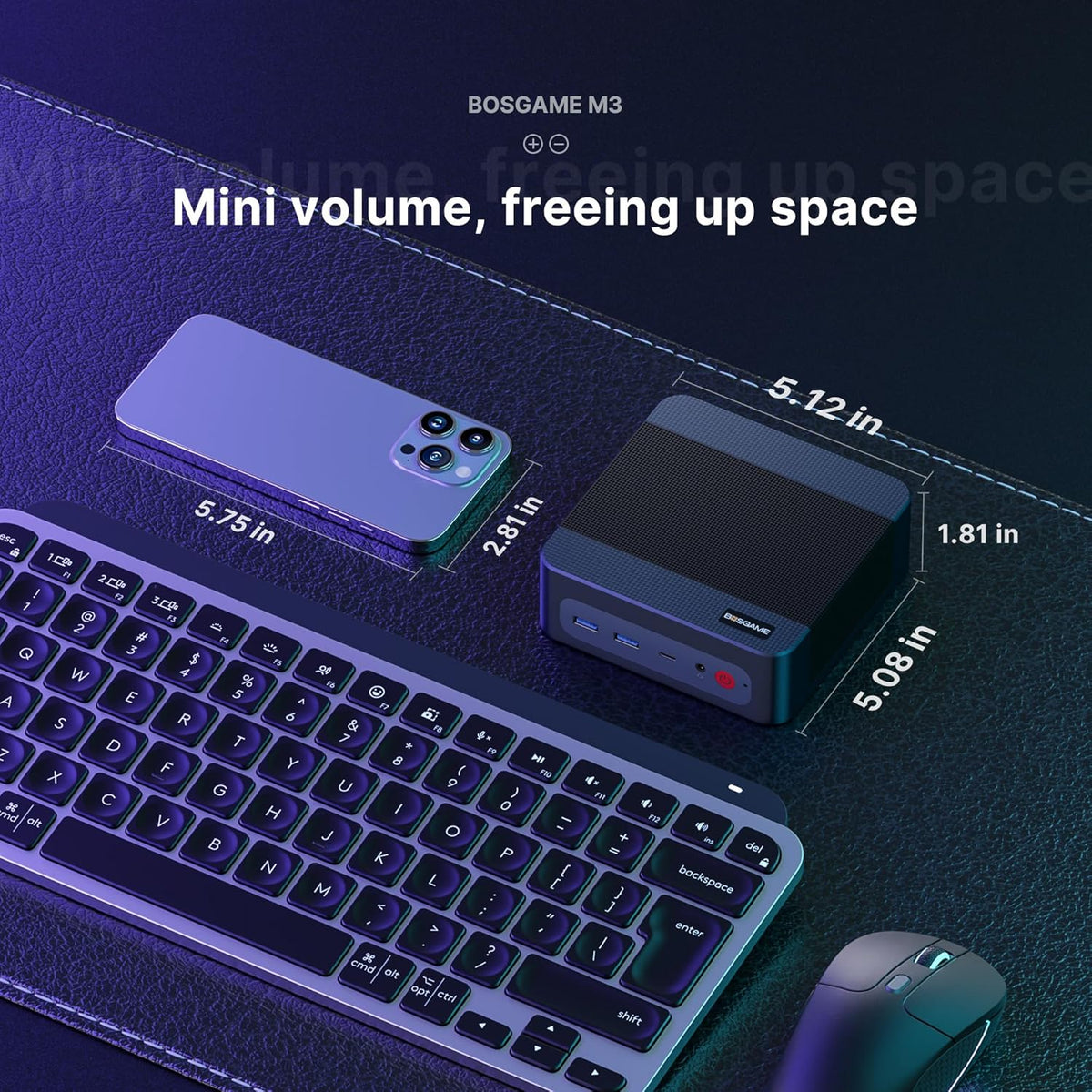 Mini PC – Mini Computer – Kleine PC – Compacte Desktop – Windows PC – 64 GB DDR5 RAM – 2 TB PCIe 4.0 SSD