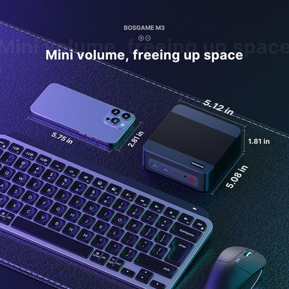 Mini PC – Mini Computer – Kleine PC – Compacte Desktop – Windows PC – 64 GB DDR5 RAM – 2 TB PCIe 4.0 SSD