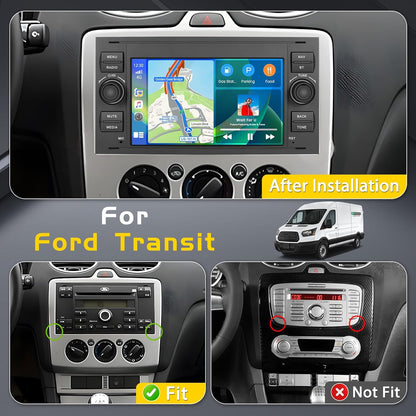 Autoradio – Multimediaspeler – 2-DIN Radio – Touchscreen Stereo – Infotainmentsysteem – 7 Inch Touchscreen – Wireless CarPlay En Android Auto