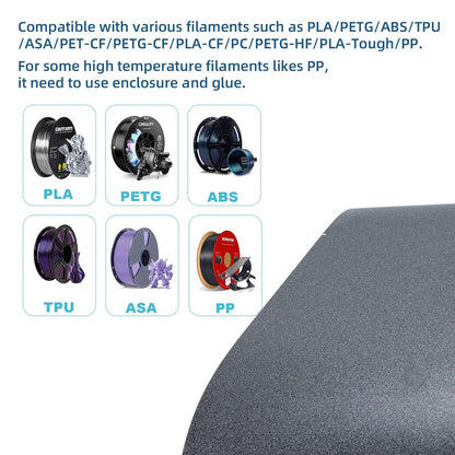 IdeaFormer PEI Getextureerde metalen riem, IR3 V2 volledig metalen transportband conveyor riem 3D-printer accessoires, ondersteuning PLA PETG ABS TPU ASA