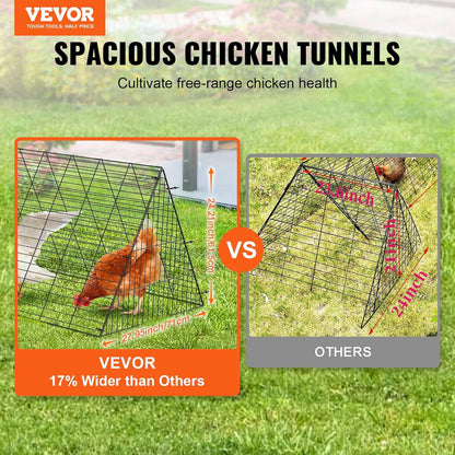 VEVOR Chicken coop with corner frame, 730 x 200 x 61.5 cm, suitable for ducks, rabbits, poultry cage - QUORE