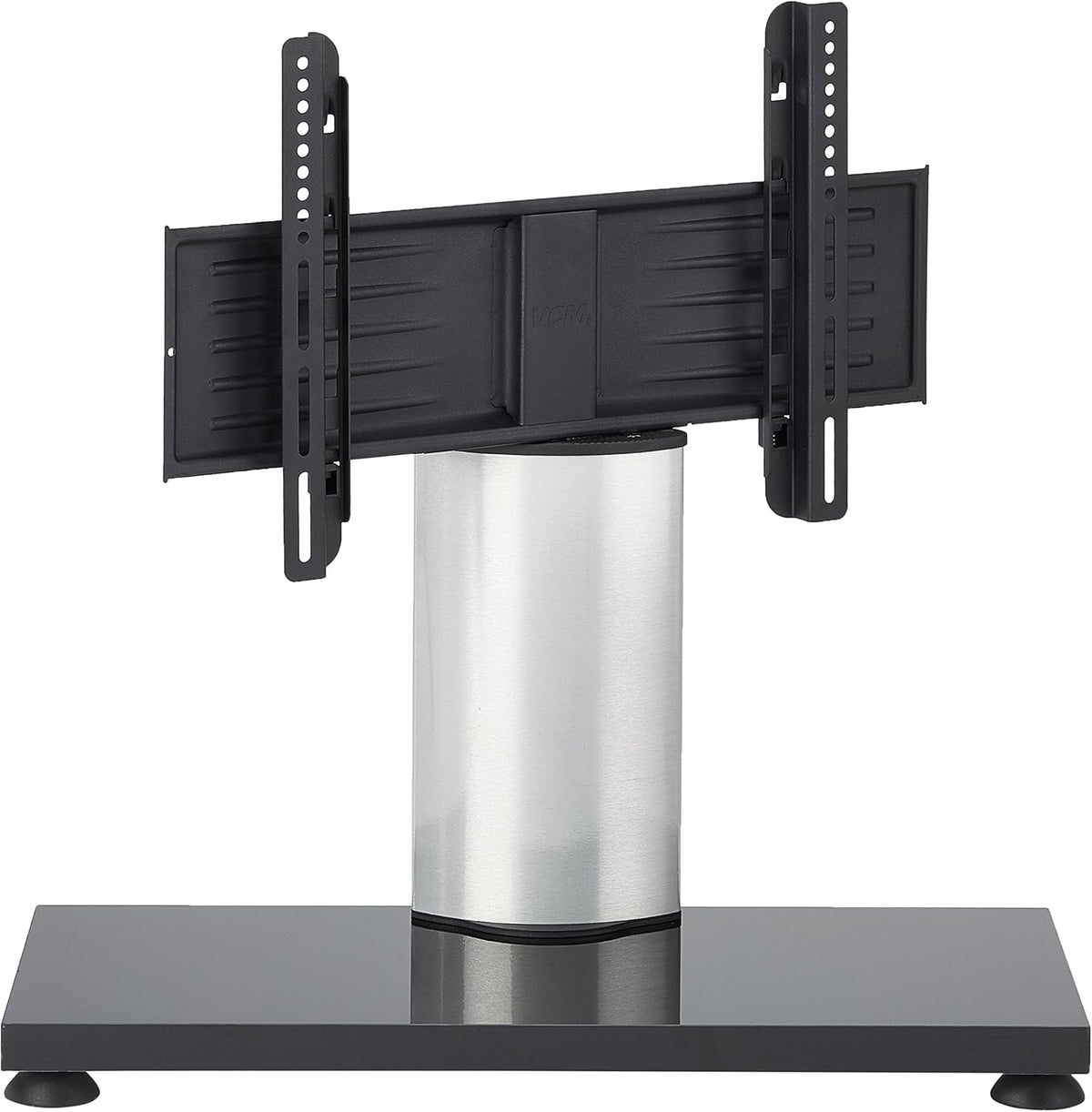 TV standaard – TV stand – TV voet – TV steun – TV meubel – Zilver/Wit Gelakt MDF – 30° draaibaar voor 22-37 inch