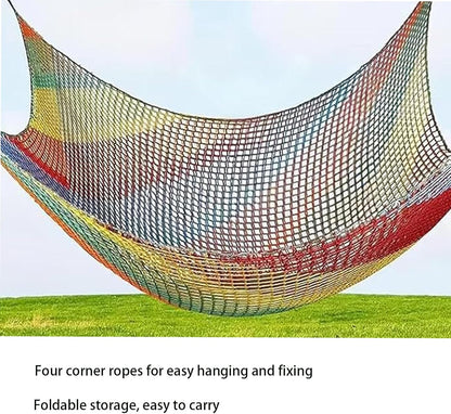 Playground Safety Net Climbing Cargo Net Voor Kinderen, Veelkleurige Kinderachtige Klimnet Van De Achtertuin, Treehouse Accessories, Heavy Duty Safety Net, Achtertuin, Outdoor Entertainment(Size:1x8m)
