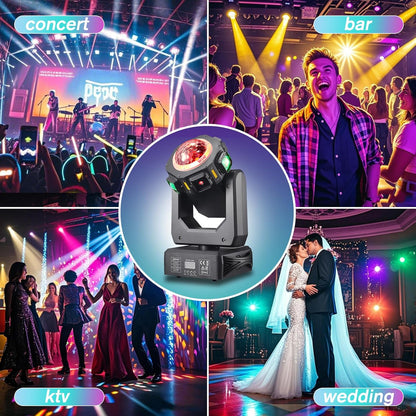 Discolamp – Disco Licht – Party Light – DJ Verlichting – Feestverlichting – RGB LED – Muziekgestuurd – Bewegende Kop