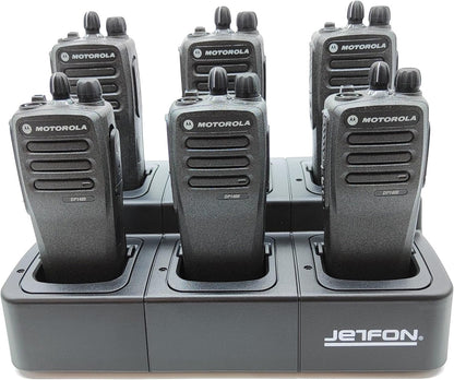 Multi-oplader – Multi-charger – Oplaadstation – Batterijlader – Walkietalkie lader – Laadt 6 apparaten tegelijk – Automatische laadbesturing