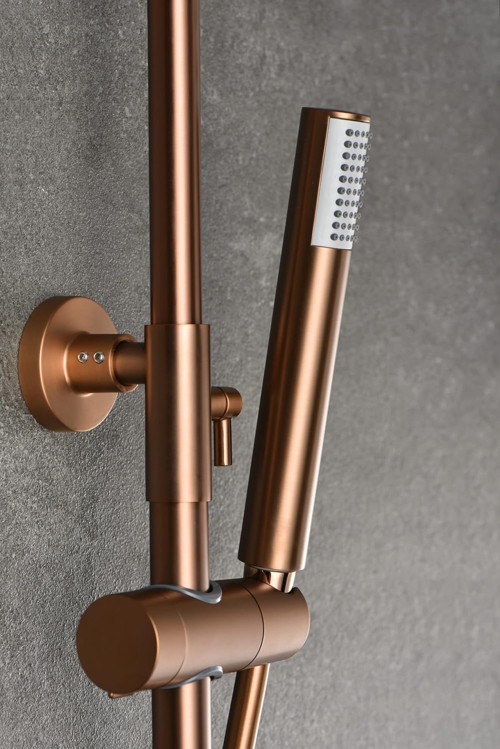 Thermostatische Douchekolom – Douchepaneel – Regendouche – Douchekraan – Handdouche – Roségoud – RVS & Messing – Zelfreinigend Thermostaatsysteem