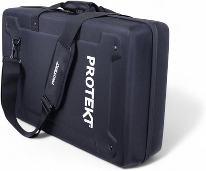 DJ-controller tas – Draagtas – Hardcase – Beschermtas – Koffer – Zwart – 60 x 38 x 17 cm – Met vakken voor laptop en accessoires – Waterbestendige polyester buitenkant