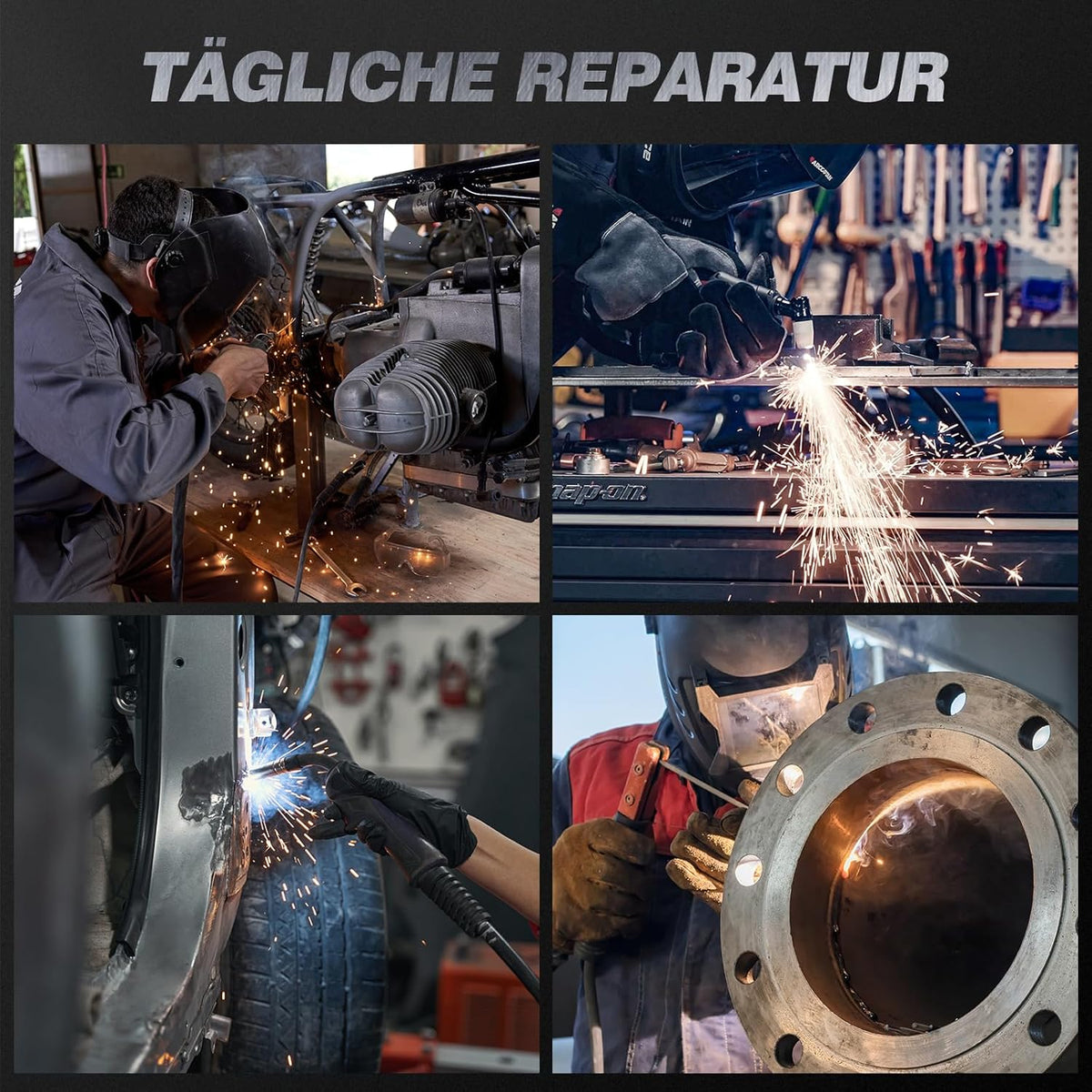 ARCCAPTAIN MIG205MP 9-in-1 iControl App-besturing MIG‑lasapparaat, plasmasnijder, puls‑MIG/flux‑core/spool gun/DC HF/Lift TIG/Clean/MMA‑aluminium lasapparaat, 230 V, meervoudig lasapparaat