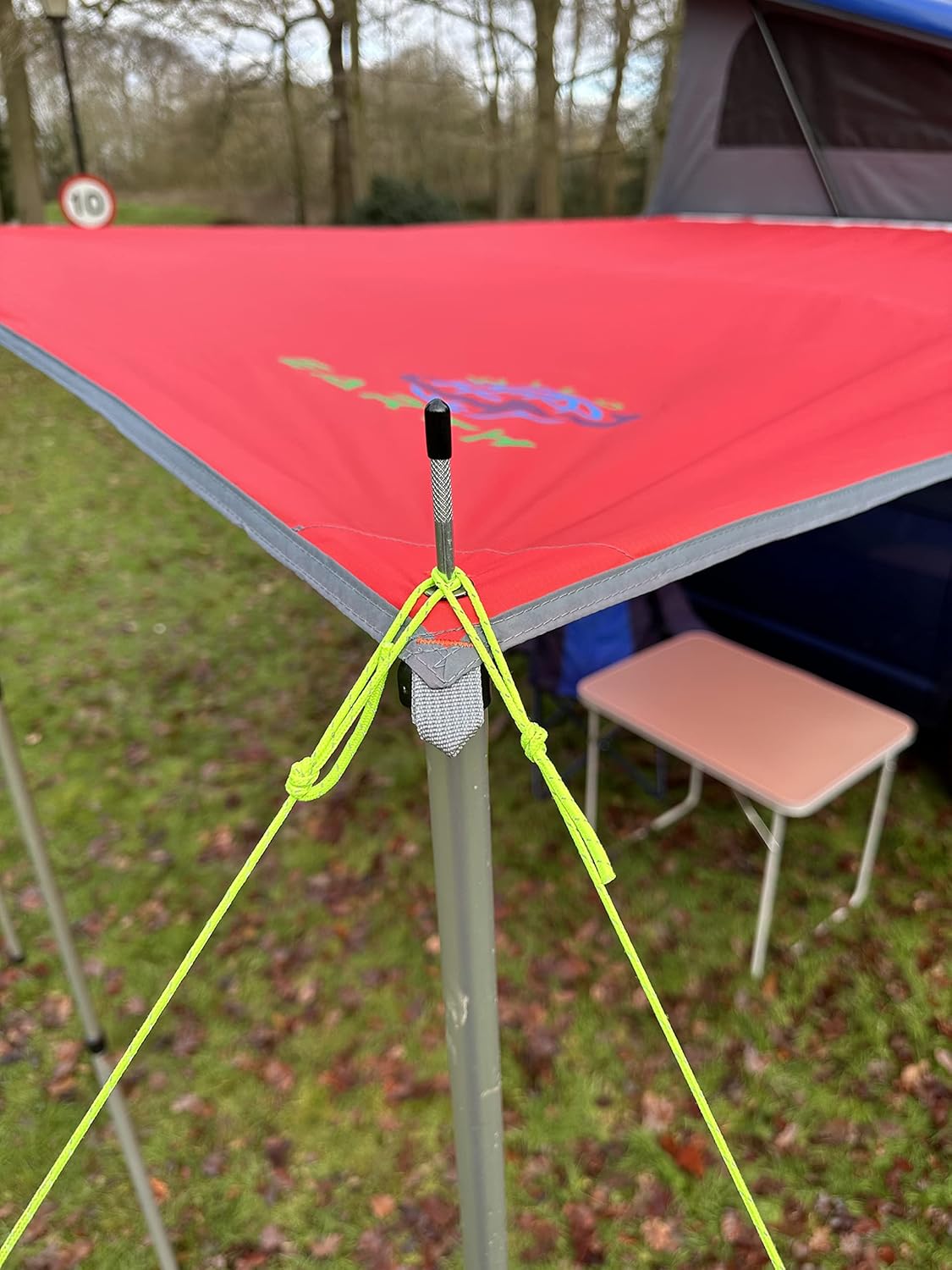 Wild Earth DELUX Zonneluifel voor VW Camper Van Camper RV 2.4m x 3m ROOD