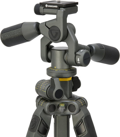 Aluminium Statief – Camerastatief – Fotostatief – Videostatief – Driepoot – 3-Wegkop Met 360° Panoramabeweging – Verstelbare Middenkolom Tot 175,2 Cm