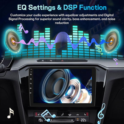Android Autoradio – Multimedia Systeem – Auto Radio – Navigatiesysteem – Infotainment – 9 Inch Touchscreen – Draadloze CarPlay & Android Auto