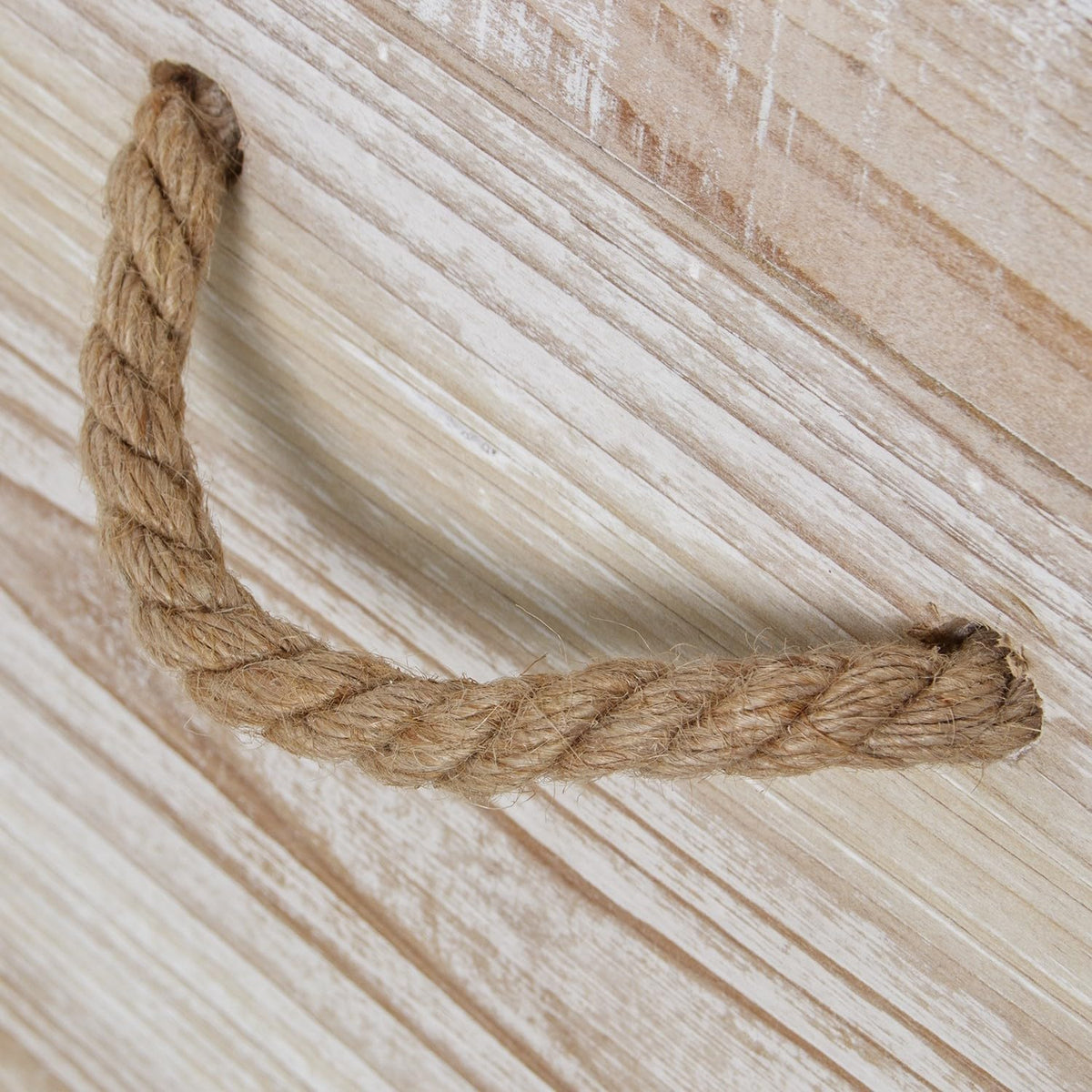 DRW Set van 3 houten bouwstenen in wit gebeitst, 60 x 40 x 40 cm