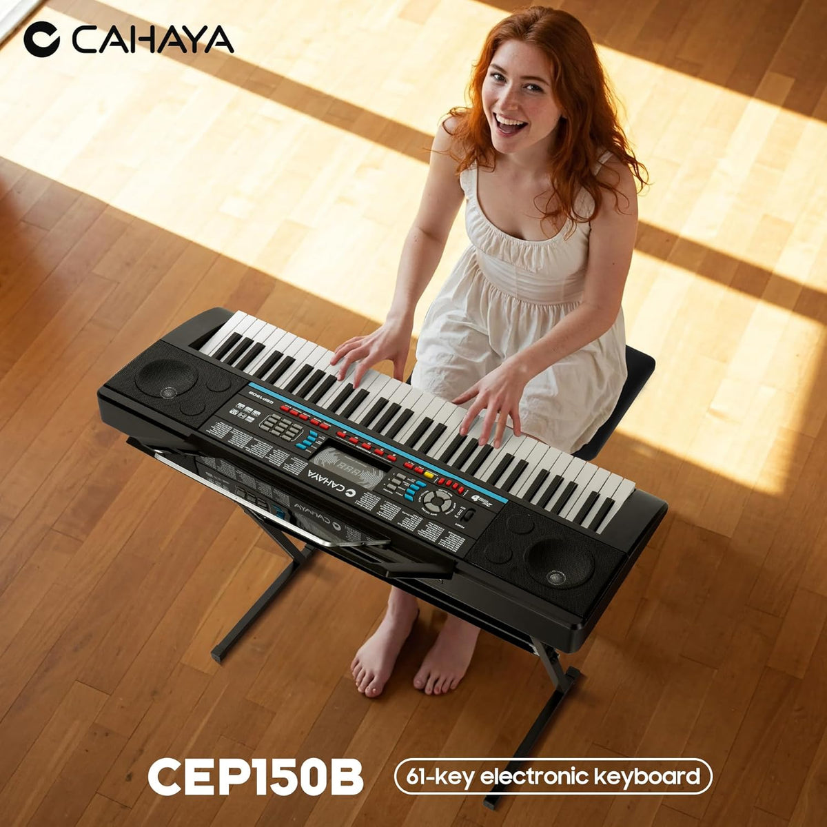 Keyboard 61 Toetsen – Pianotoetsenbord – Elektrisch Keyboard – Elektronisch Keyboard – Muziektoetsenbord – 128 Geluiden En 128 Ritmes – 3 Leermodi
