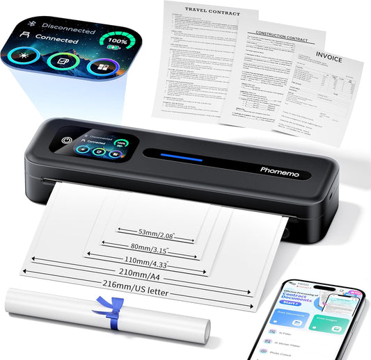 Phomemo M832D Thermal Printer A4 -Black - QUORE