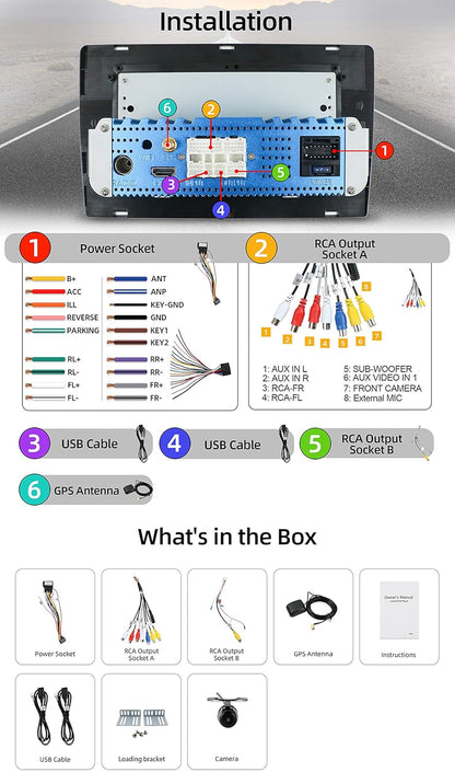 PX6 Android 12 autoradio radio 4G | 64G - GPS 2 Din Bluetooth 5.0 met achteruitrijcamera -IPS 2.5D 10.1 inch - Ondersteunt DAB+ / stuurbediening / 4G / WiFi / Bluetooth / Mirrorlink/Carplay/USB