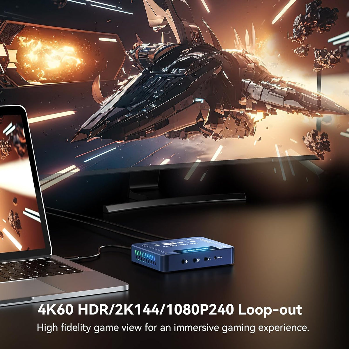 HDMI Video Grabber – Capture Card – Video Capture Card – HDMI Capture Card – Opnamekaart – 4K60 Pass-Through – Bijna Nul Latentie