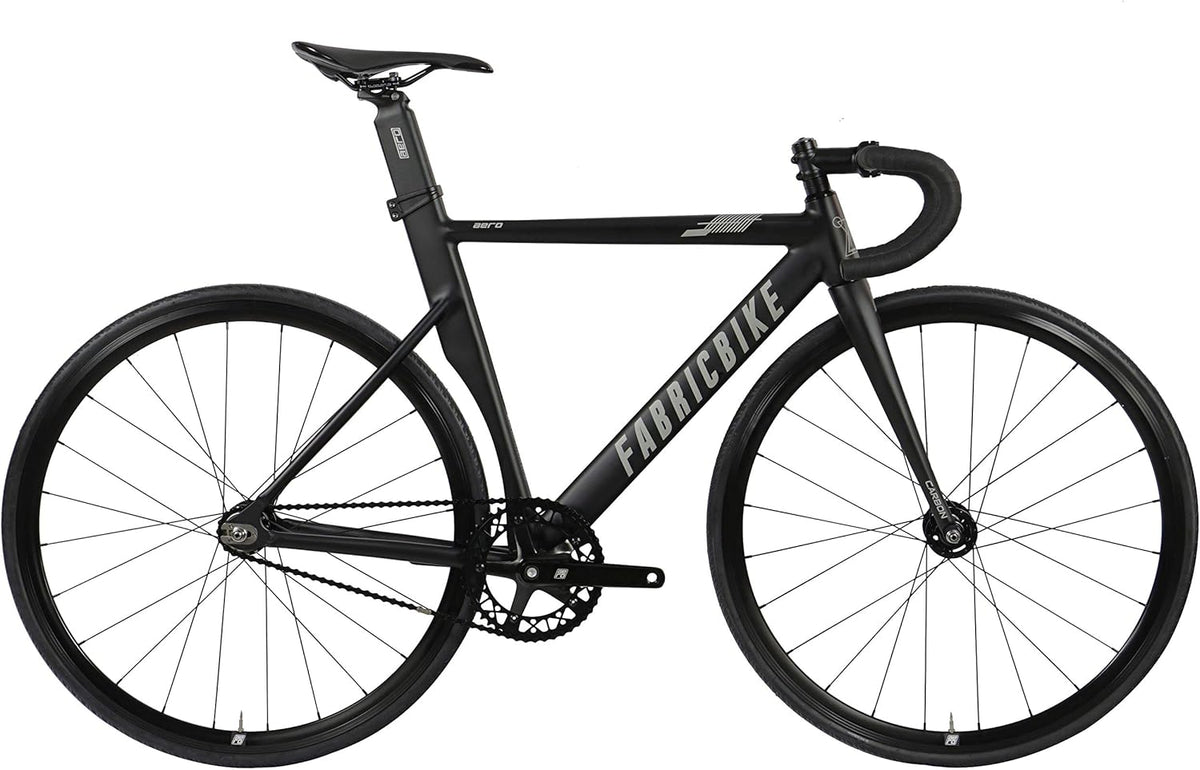 FabricBike Aero Fixed Gear fiets, Single Speed Fixie naaf, aluminium frame en vork van carbon, wielen 28, 5 kleuren, 3 maten, 7,95 kg (maat M)