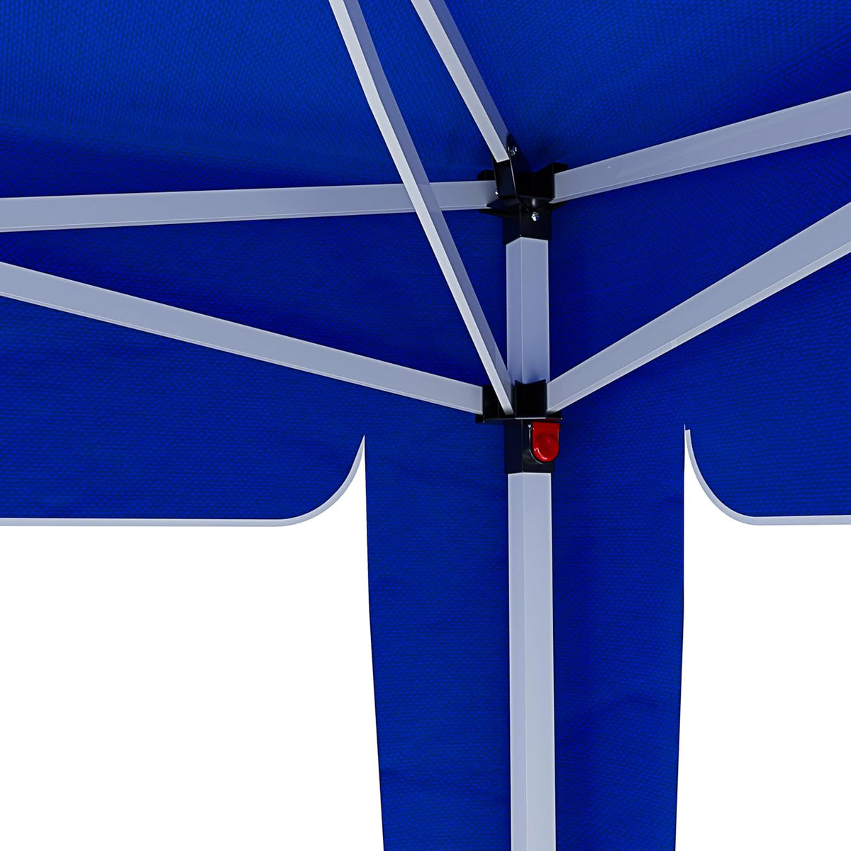 Opvouwbaar paviljoen, 3 x 3 m, waterdicht, met 4 gewichtzakken en transporttas, harmonicasluiting voor beurzen, camping, outdoor, zwembad, frame van staal, afdekking 160 g/m² (blauw)