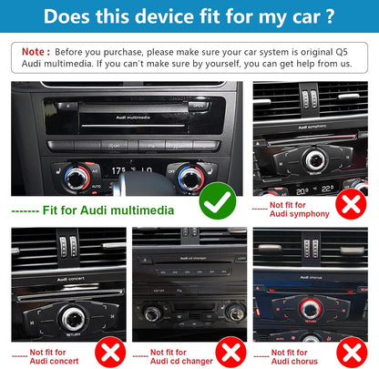 Autoradio Audi Q5 – Multimedia Systeem – Carplay Radio – Navigatie Systeem – Touchscreen Display – 12,3 Inch Scherm – Draadloze Apple CarPlay & Android Auto