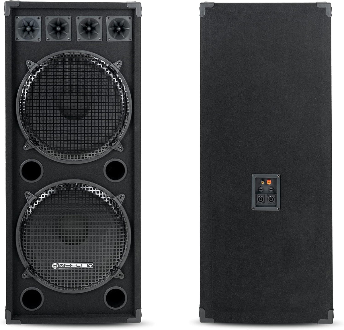 Luidsprekerbox – Speakerbox – Luidsprekerkast – PA Box – DJ Box – Passief 2 Wegsysteem – 2x 15 inch, 750 W RMS / 1500 W max.
