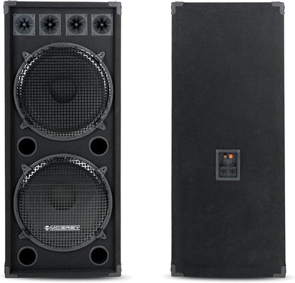 Luidsprekerbox – Speakerbox – Luidsprekerkast – PA Box – DJ Box – Passief 2 Wegsysteem – 2x 15 inch, 750 W RMS / 1500 W max.