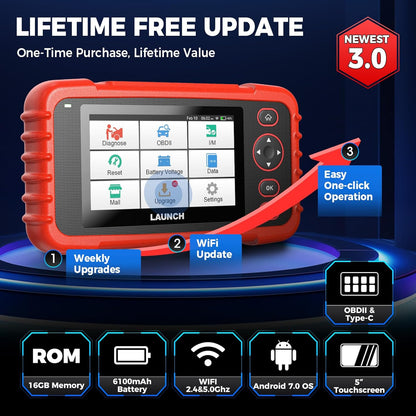 OBD2 Diagnoseapparaat – Auto Scanner – Foutcode Lezer – Diagnosetool – Autodiagnose – 4 Systemen in 1 – 12 Onderhoudsfuncties