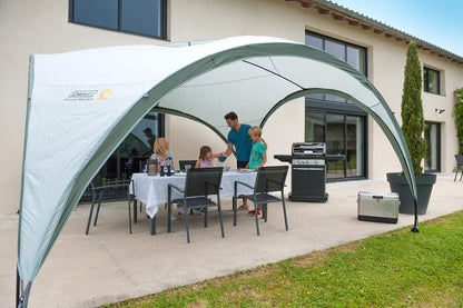 COLEMAN CO Pavillon Event Shelter 3,65m x 3,65m | 2000034471 & Coleman Zijwand voor Event Shelter Zijwand met Deur + Venster, Eén Maat, Zilver