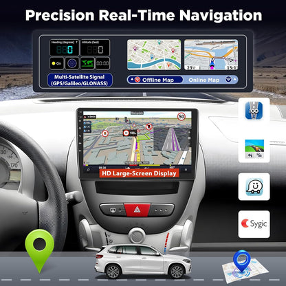 Android Autoradio – Multimedia Speler – Auto Radio Systeem – Inbouw Radio – Head Unit – 10 Inch IPS Touchscreen – Wireless CarPlay & Android Auto