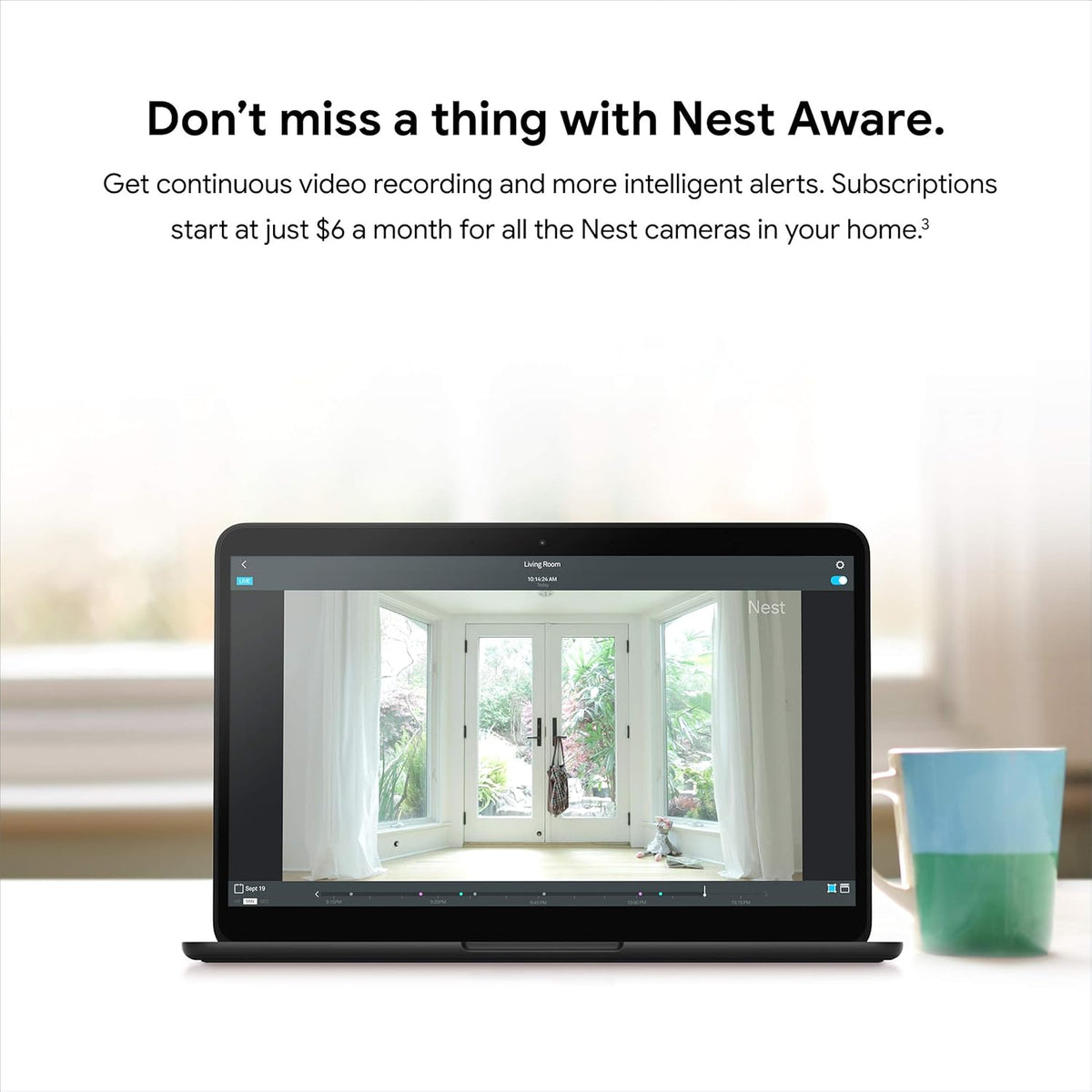 Nest Cam Indoor Security Camera Black Silver NC1102ES