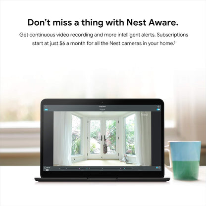 Nest Cam Indoor Security Camera Black Silver NC1102ES