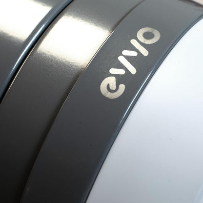 EVVO Plafondventilator met ledlicht en wifi, stil, Ø 132 cm, 3 vleugels, motor DC 40 W, 6 snelheden, timer tot 4 uur, winter-zomerfunctie, IP44, model: V550, grijze lak