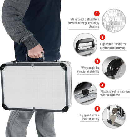 Gereedschapsset – Tool Box – Steeksleutel Set – Moersleutels – Universele Gereedschapskoffer – 119-Delig – Aluminium Koffer – Chroom-Vanadium Staal - QUORE