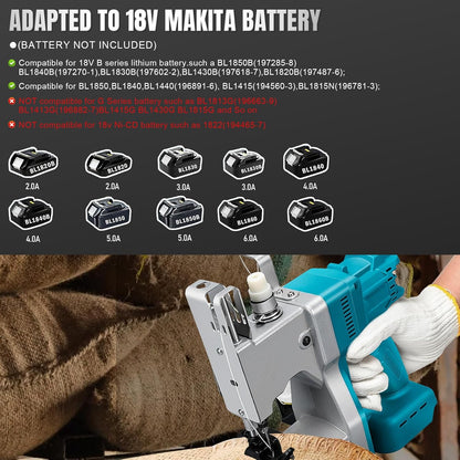 Accu-zaknaaimachine – Zaknaaimachine – Draagbare Naaimachine – Accunaaimachine – Elektrische Handnaaimachine – Borstelloze 800W Motor – Automatische Draadafsnijding