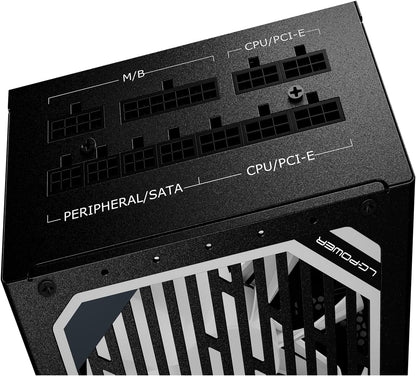 LC-POWER LC1000M 1000W PC voedingen Super Silent Modular Serie Volledig Modulair Kabelmanagement 80Plus Gold