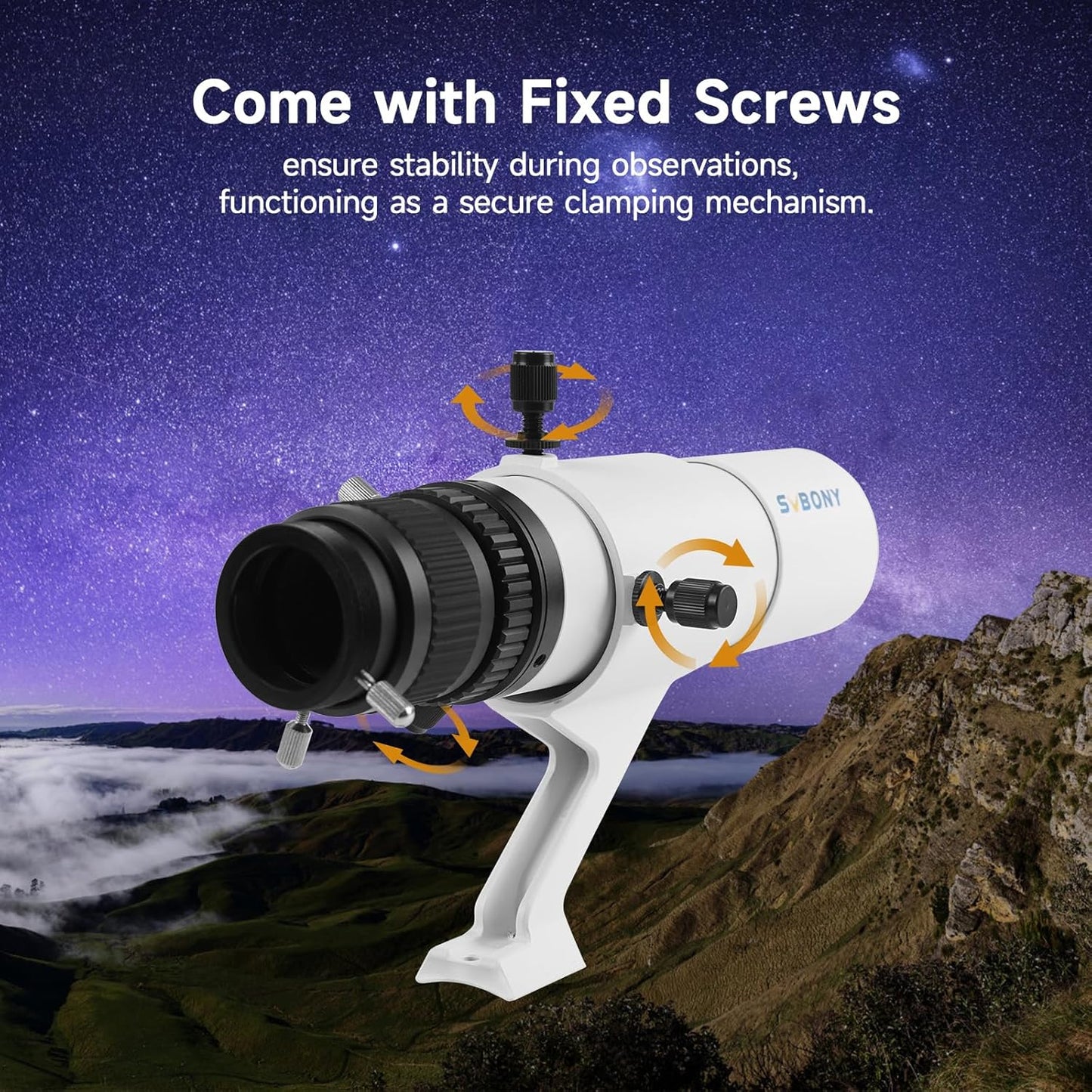 Guide Scope – Leidkijker – Mini Telescope – Autoguiding Lens – Achromatische Refractor – 50mm Lensdiameter – Dubbele Spiraalvormige Focuser