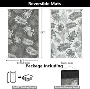 Buiten Vloerkleed - Buitenkleden - Buitentapijt - Opvouwbaar - UV-bestendig - Waterdicht - Buitenmatten - voor Buiten - Balkon - Strand - Picknick -Terras - Rechthoekig - 240 x 300 cm - Grijs