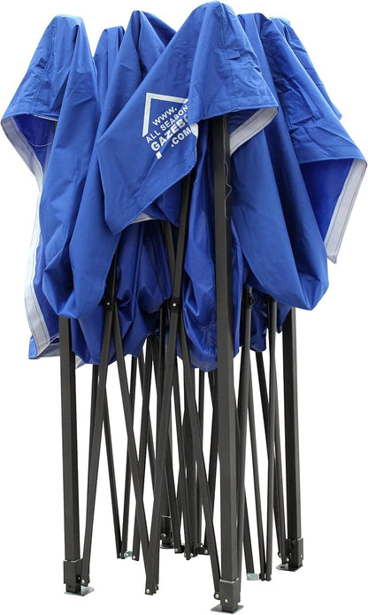 AllSeasonsGazebos 3M x 3M Waterdichte Gazebo Party Tent met Roestvrij Frame en Wiel Draagtas 3m x 3m Royal Blauw