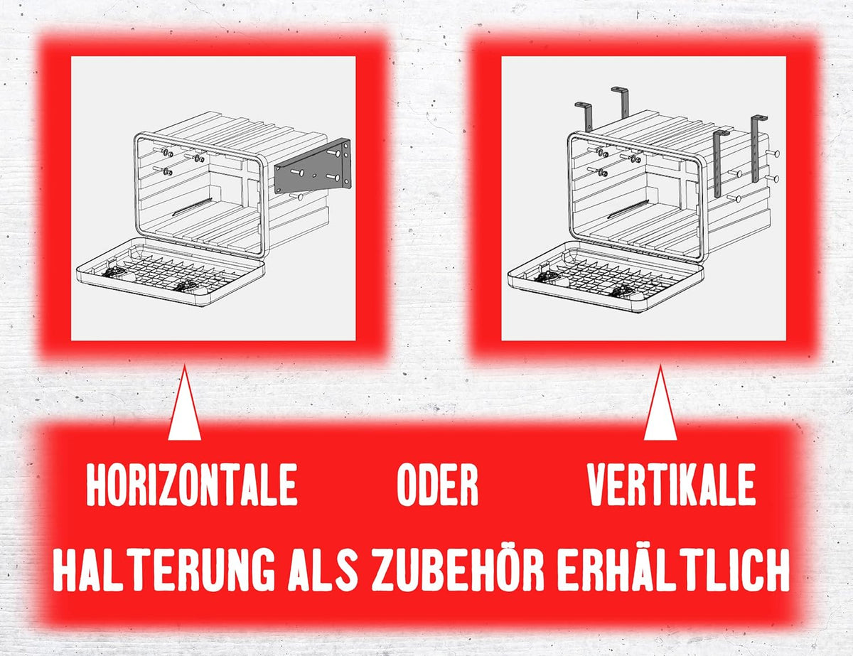 Underbody Box (1000 x 500 x 460) Opbergbox Aanhangwagen Box Opbergbox Truck Spanband Box Ondervloer Box Gereedschap Box Opbergdoos