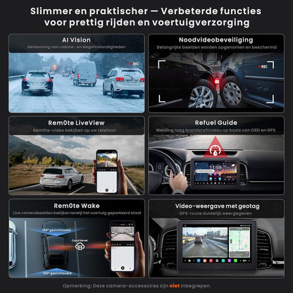 Autoradio – Auto Radio – 2-DIN Multimedia Speler – Android Auto – Apple CarPlay – 10,1" QLED Scherm – DAB+ Radio & 4G LTE Connectivity