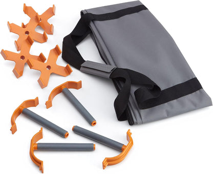 BORA Duizendpoot 1,2 m x 1,2 m eenheid, 4 X-Cups, 4 klemmen, C/S-zak