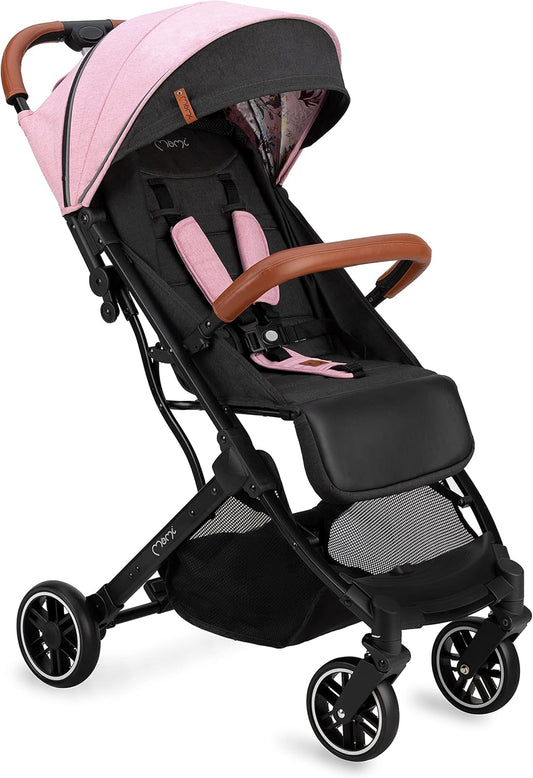 Momi ESTELLE Buggy vanaf 6 maanden (tot 15 kg), inklapbare buggy met 5-punts riem, boodschappenmand, telescoopstang, inklapbaar