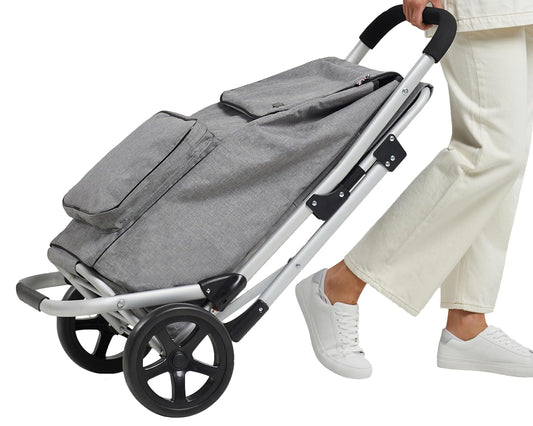 Bergs Aluminium Winkelwagen Met Seat (Grijs)