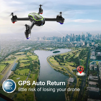 Loolinn | GPS Drone met HD 1080P Camera voor Beginnersdrone - RC Quadcopter met 1080p Camera, Volgmodus, GPS Automatische Terugkeer, 32 Minuten Vliegtijd (Cadeau voor Beginners)