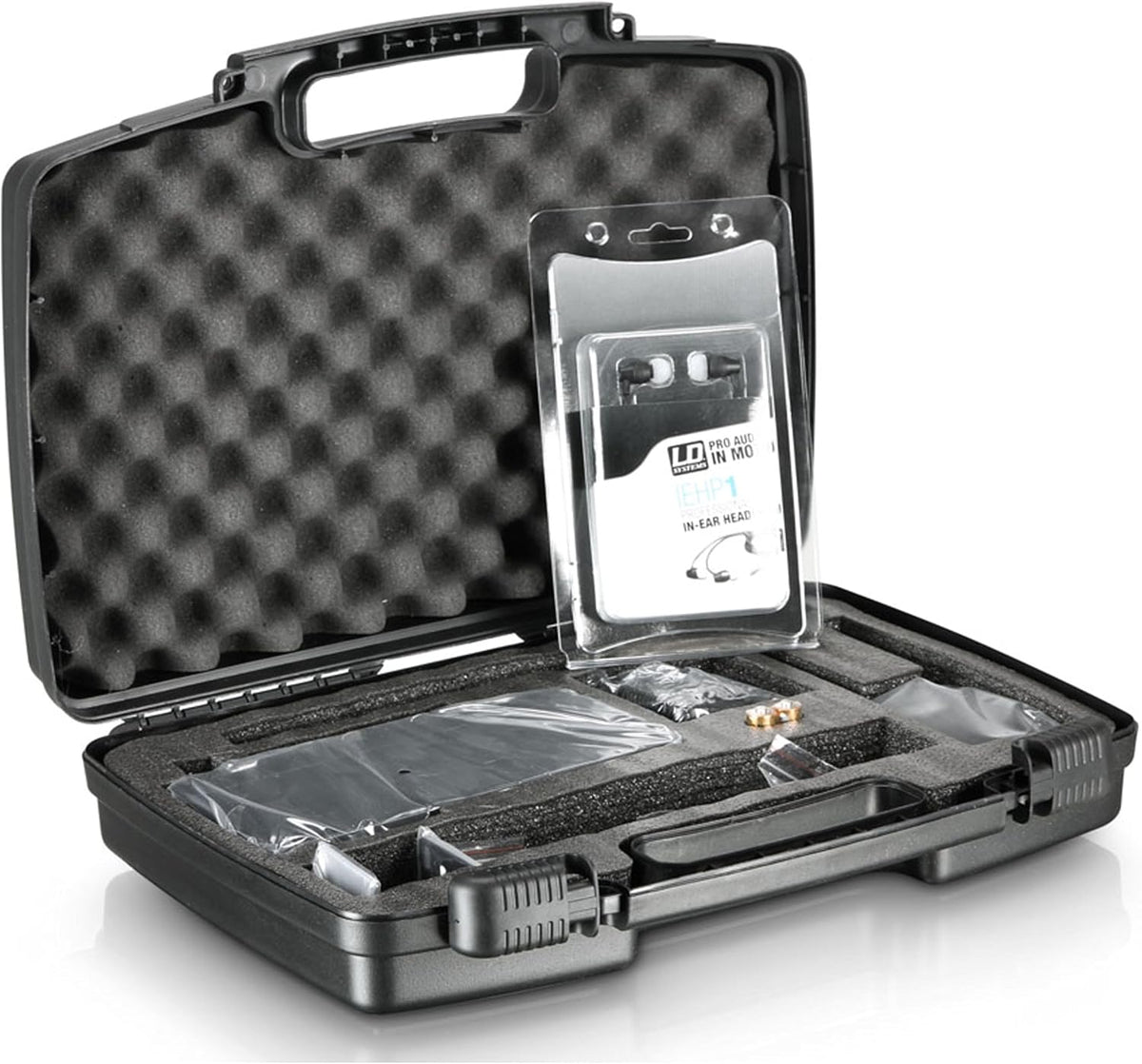 Draadloos in-ear monitorsysteem – In-Ear Monitor – In-Ear Monitorset – Monitoringsysteem – Podiummonitor – UHF 823-832/863-865 MHz – 96 UHF-kanalen